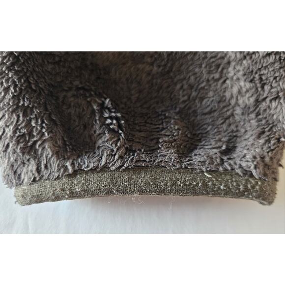 THE NORTH FACE Women's L Jacket Full Zip Olive Green Orange Fuzzy Zip Pockets 40 - Picture 9 of 10